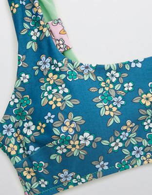 Aerie Bow Wide Strap Scoop Bikini Top