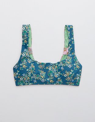 Aerie Bow Wide Strap Scoop Bikini Top