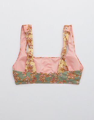 Aerie Bow Wide Strap Scoop Bikini Top