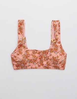 Aerie Bow Wide Strap Scoop Bikini Top