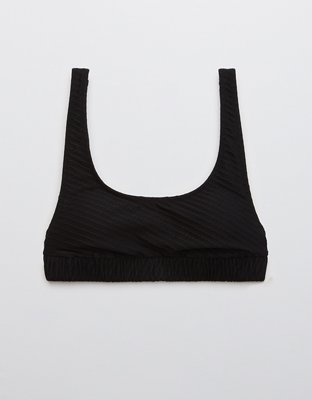 Aerie Jacquard Scrunchie Scoop Bikini Top