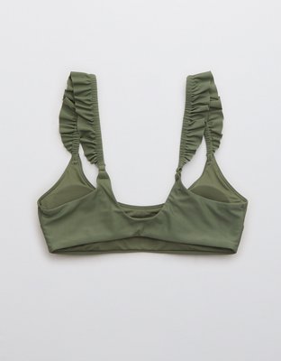 Aerie Ruffle Scoop Bikini Top