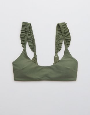 Aerie Ruffle Scoop Bikini Top