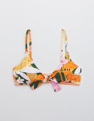Aerie Tie Front Scoop Bikini Top