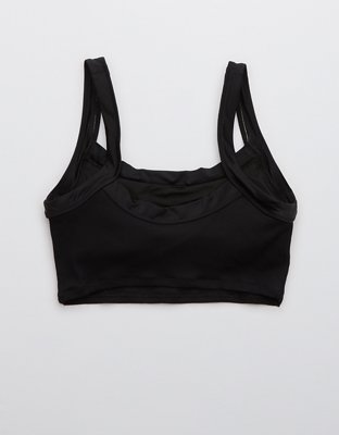 Aerie Ribbed Mix Longline Scoop Bikini Top