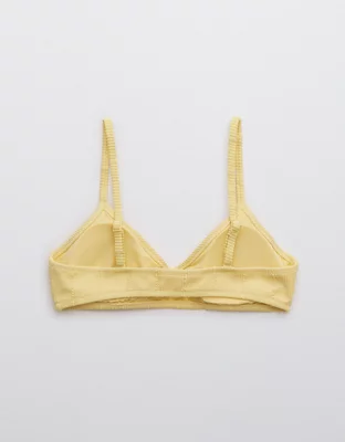 Aerie Crinkle V Scoop Bikini Top
