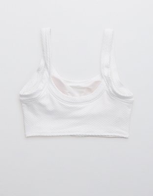 Aerie Jacquard Longline Scoop Bikini Top