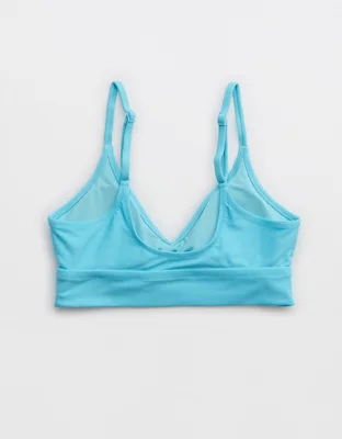 Aerie Ruched Longline Bikini Top