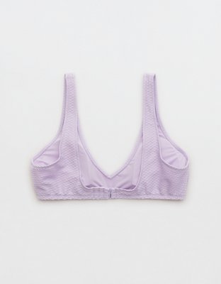 Aerie Jacquard Voop Plunge Bikini Top