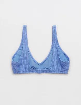 Aerie Jacquard Voop Plunge Bikini Top