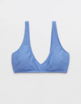 Aerie Jacquard Voop Plunge Bikini Top