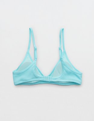 Aerie Crinkle Voop Binding Bikini Top
