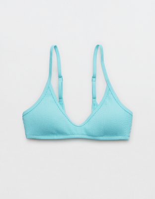 Aerie Crinkle Voop Binding Bikini Top