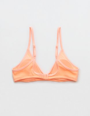 Aerie Crinkle Voop Binding Bikini Top