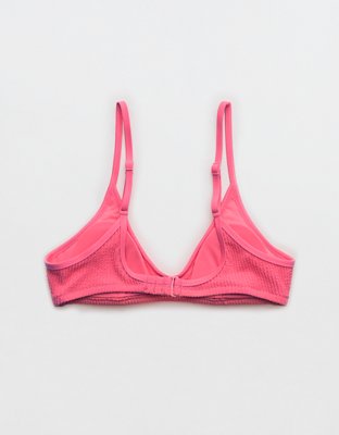 Aerie Crinkle Voop Binding Bikini Top
