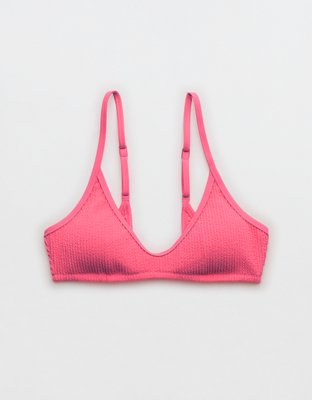 Aerie Crinkle Voop Binding Bikini Top