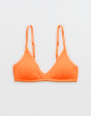 Aerie Crinkle Voop Binding Bikini Top