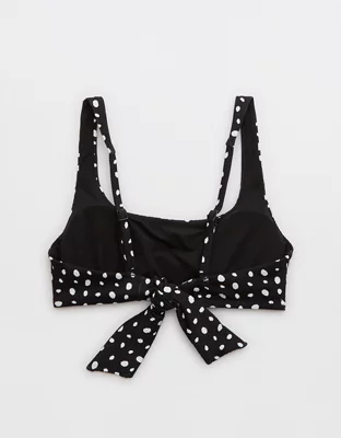 Aerie Ribbed Tie Back Scoop Bikini Top