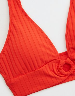 Aerie Wide Rib Longline Plunge Ring Bikini Top