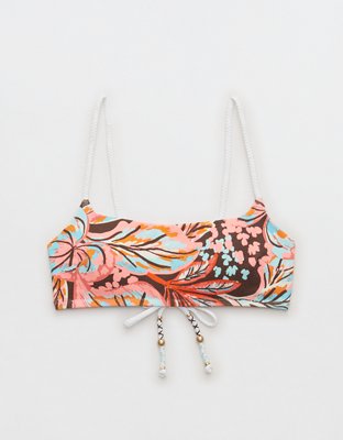 Aerie Buzzed Terry Straight Scoop Bikini Top