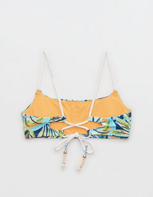 Aerie Buzzed Terry Straight Scoop Bikini Top