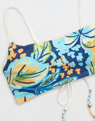 Aerie Buzzed Terry Straight Scoop Bikini Top