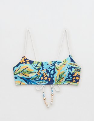 Aerie Buzzed Terry Straight Scoop Bikini Top
