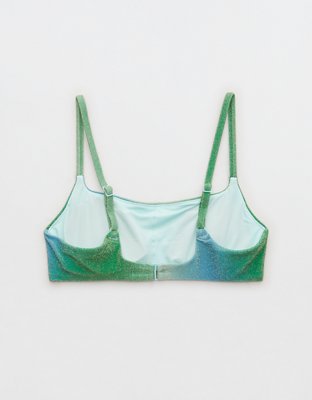 Aerie Sparkle Straight Scoop Bikini Top