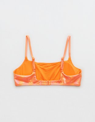 Aerie Metallic Straight Scoop Bikini Top
