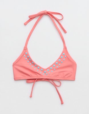 Shop Aerie Crossover Keyhole Halter Bikini Top online