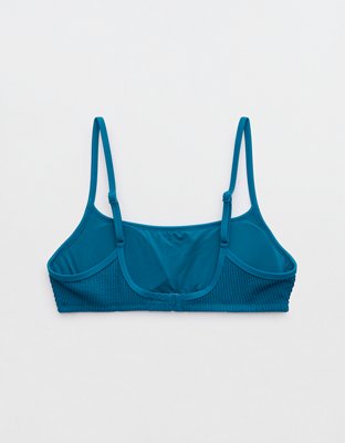 Aerie Crinkle Straight Scoop Bikini Top