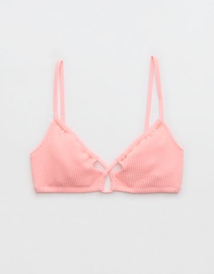 Aerie Crinkle Ring Wide Strap Scoop Bikini Top