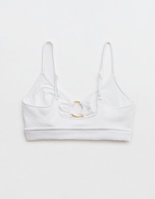 Aerie Crinkle Scoop Cutout Bikini Top