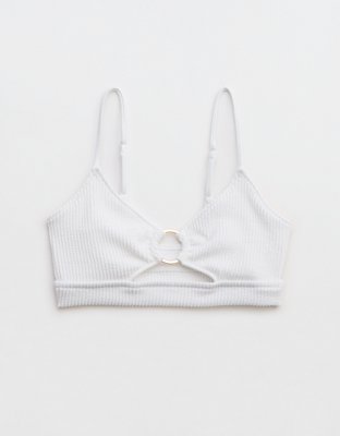 Aerie Crinkle Scoop Cutout Bikini Top