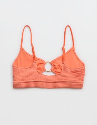 Aerie Crinkle Scoop Cutout Bikini Top