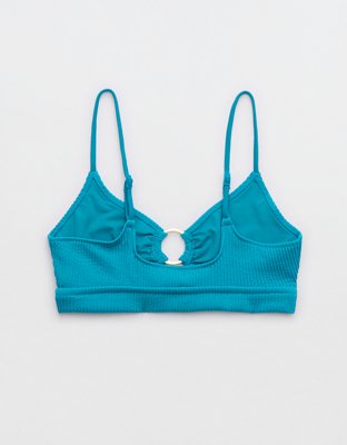 Aerie Crinkle Scoop Cutout Bikini Top