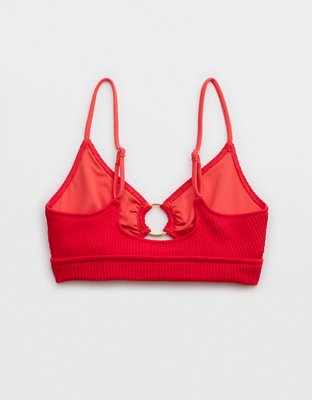 Aerie Crinkle Scoop Cutout Bikini Top