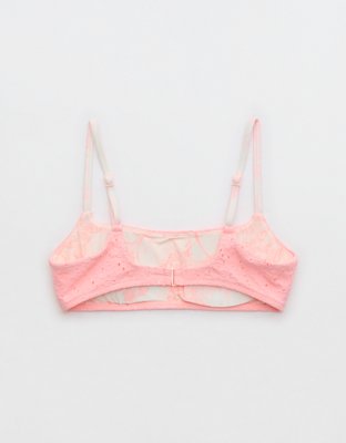 Aerie Eyelet Straight Scoop Bikini Top