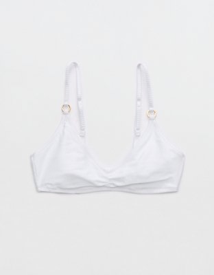 Aerie Beach Babe Shine Rib Voop Bikini Top