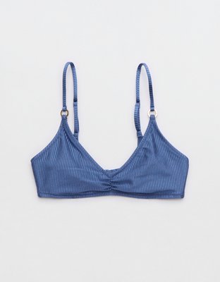 Aerie Beach Babe Shine Rib Voop Bikini Top