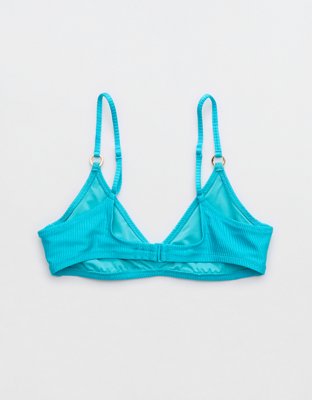 Aerie Beach Babe Shine Rib Voop Bikini Top