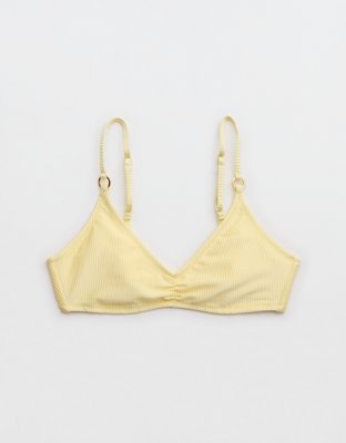 Aerie Beach Babe Shine Rib Voop Bikini Top