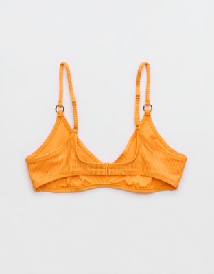 Aerie Beach Babe Shine Rib Voop Bikini Top