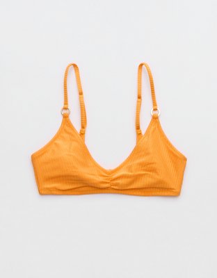 Aerie Ribbed High Cut Cheeky Bikini Bottom Orange - $6 (79% Off Retail) -  From Mias