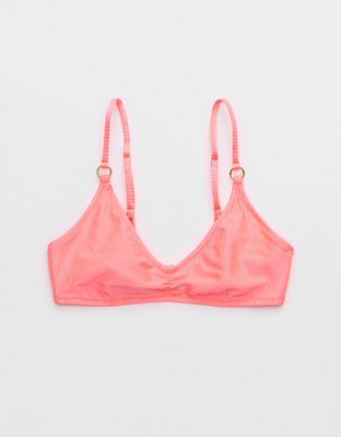 Aerie Beach Babe Shine Rib Voop Bikini Top