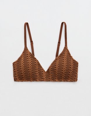 Aerie Cloudweave Crochet Voop Bikini Top