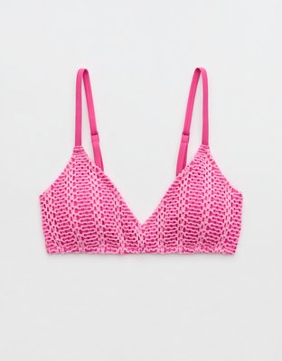 Aerie Cloudweave Crochet Voop Bikini Top