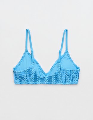 Aerie Cloudweave Crochet Voop Bikini Top