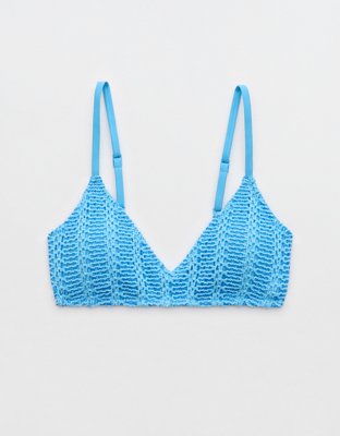 Aerie Cloudweave Crochet Voop Bikini Top