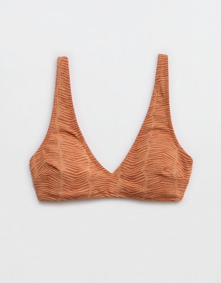 Aerie Jacquard Wide Strap Voop Bikini Top